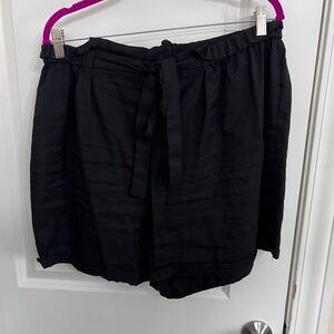 SHEIN Black High Waist Casual Shorts